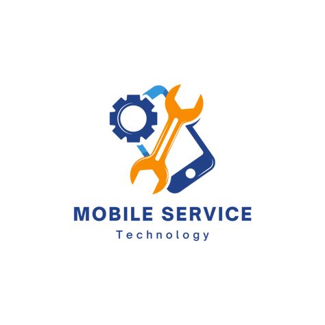 Mobile Service Logo, Service Poster Design, Service Poster, Mobile Logo, Mobile Service, Png Free Download, Logo Modern, Technology Logo, Design Templates