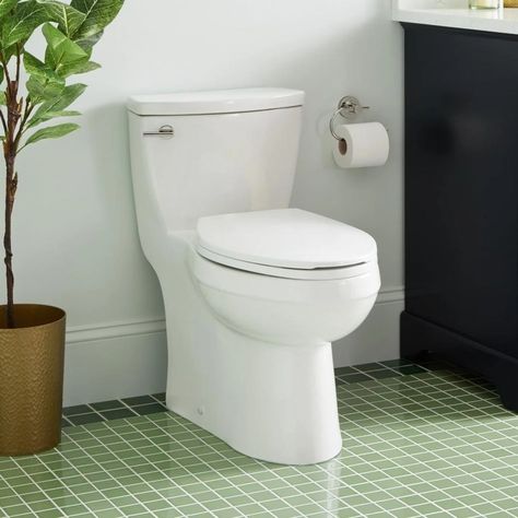 Signature Hardware 497793 Brinstead 1.28 GPF One Piece | Build.com Skirted Toilet One Piece, Skirted Toilet, Classic Profile, Fireclay Farmhouse Sink, Elongated Toilet Seat, Lighted Medicine Cabinet, Acrylic Tub, Bidet Toilet, Basement Bathroom