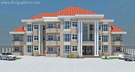 9 Units Apartment Small Apartment Complex Plans, Small Apartment Complex, Small Cabin Plans, Small Apartment Building, Luxurious Homes, Bungalow Floor Plans, Mediterranean House Plans, Modern Small House Design, Modern Architecture Building