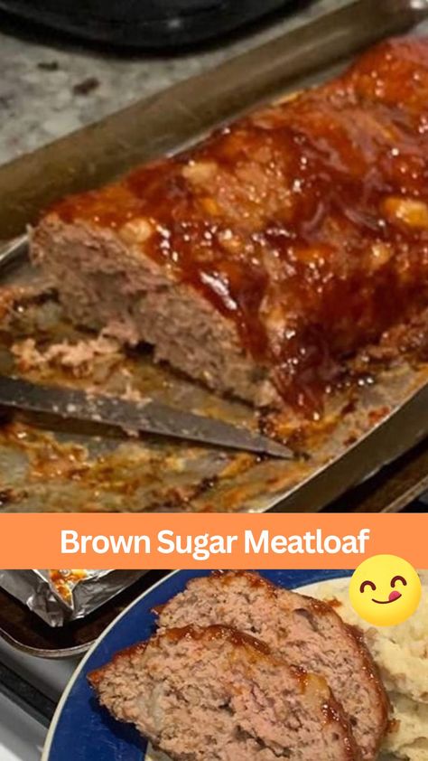 Brown Sugar Meatloaf Brown Sugar Meatloaf, Meatloaf Mix, Meatloaf Glaze, Homemade Meatloaf, Best Meatloaf, Quick Dinners, Meatloaf Recipe, Meatloaf Recipes, Beef Dishes