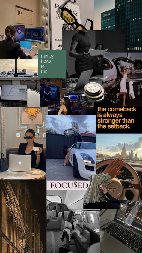 #aesthetic #wallpaper #finance #girlboss #money #affirmations #goals Money Affirmations Wallpaper, Finance Wallpaper, Vision Board Success, Future Vision, Vision Board Manifestation, Vision Board Inspiration, Women Motivation, Muslim Lifestyle, Money Affirmations