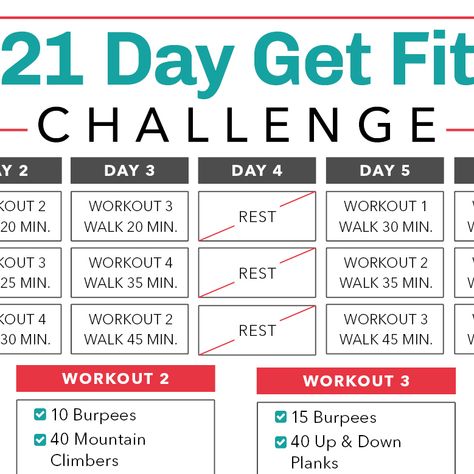 21 Day Challenge Workout, Get Fit Challenge, 21 Day Fitness Challenge, Challenge Calendar, Fit Challenge, 21 Day Challenge, Ballet Barre, Body Challenge, Workout Days