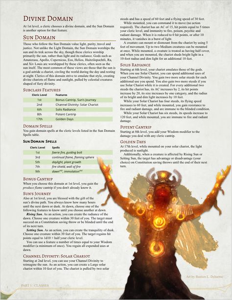 Cleric Domains, Dnd Cleric, Dnd 5, Fantasy Map Making, D D Classes, Praise The Sun, Dnd Races, Dungeon Master's Guide, Dnd Classes