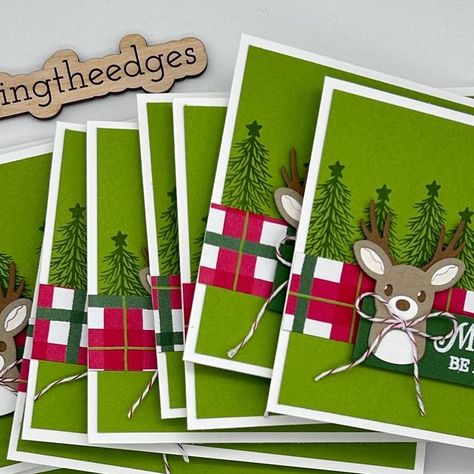 Trayce Bauer on Instagram: "Here’s my second swap card, the one I made with my 22 bucks! 🤭🦌 I used the Reindeer Fun bundle and the Reindeer Days Designer Series Paper. The dies are super cute and I’m sure there will be more cards created with this bundle. Just wait til you see all the swap cards! . . . . . #traycebauer #inkingtheedges #stampinup #su #sudemo #stampinupproducts @stampinupofficial #cardmaking #cardmaker #cardmakersofinstagram #stampinupcards #craftersofinstagram #happymail #snailmail #snailmaillove #cardideas #card #cards #happymailideas #crafty #craftymom #reindeer #reindeerfun #reindeercard #christmascard #christmasfun #christmascrafting #christmasbundle #cheer #swaps #designerseriespaper" Reindeer Fun Stampin Up Cards, Stampin Up Mini Catalog 2024, Stampin Up Reindeer Fun, Childrens Christmas Cards, Reindeer Christmas Cards, The Swap, Reindeer Card, Stamped Christmas Cards, Holiday 2024