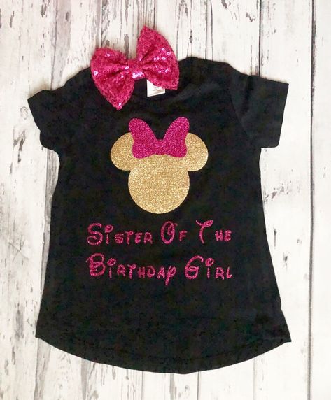 Excited to share this item from my #etsy shop: Pink and Gold Sister Of The Birthday Girl Minnie Mouse Shirt Disney Shirt Minnie Mouse Birthday Outfit for Sister Matching Birthday Shirt Minnie Mouse Birthday Outfit, Minnie Mouse Shirt, Matching Birthday Shirts, Diy Disney Shirts, Minnie Mouse Shirts, Womens Disney Shirts, Mommy Shirts, Minnie Mouse Girl, Girls T Shirts