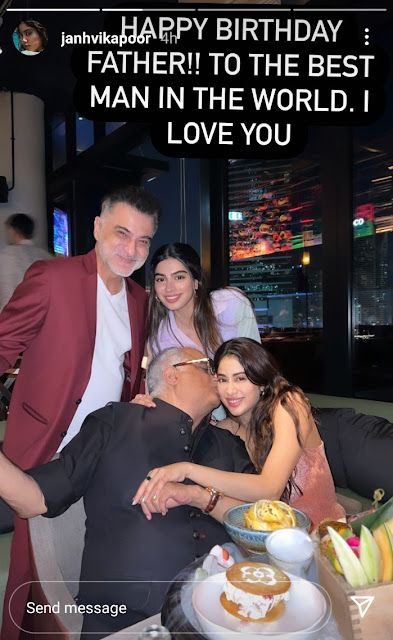 On Boney Kapoor's Birthday, Janhvi Kapoor, Khushi Kapoor and Arjun Kapoor wished their father by sharing adorable pictures. Khushi Kapoor has shared an adorable picture of him with her late mother Sridevi and wrote a sweet message. (adsbygoogle = window.adsbygoogle || []).push({}); In the shared picture, Boney Kapoor and Sridevi looked just adorable and Khushi wrote the message as "Happy Birthday Papa. love you the most". Khushi's elder sister Janhvi Kapoor also shared a couple of pictures with Father's Birthday Instagram Story, Father’s Birthday Wishes, Papa Birthday Quotes From Daughter, Birthday Caption For Father, Birthday Wish For Dad From Daughter, Birthday Wishes For Papa From Daughter, Happy Birthday Dad Instagram Story, Birthday Wishes For Father From Daughter, Happy Birthday Papa Instagram Story