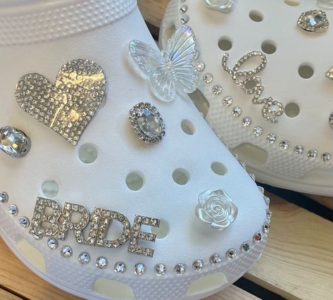 Bride Crocs, Wedding Crocs, Disney Wedding Shoes, Disney Bachelorette, Bridal Sneakers, Wedding Planning Binder, Wedding After Party, Plan My Wedding, Fitted Wedding Dress