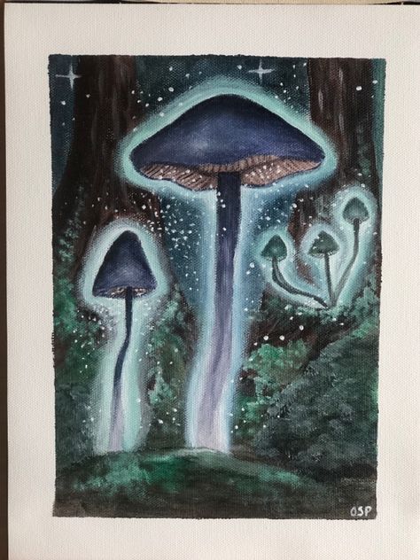 fairycore fairygrunge cottagecore fairy fairypainting youngartist tiktokartist dreamcore dreamaesthetic Oil Pastel Art Mushroom, Fairycore Painting Ideas, Dreamcore Painting, Moon Oil Pastel, Fairycore Painting, Oil Pastel Aesthetic, Pastel Art Ideas, Oil Flowers, Fairy Mushrooms