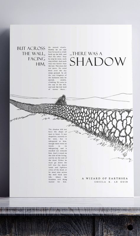 The Shadow A Wizard of Earthsea Fanmade Book Poster Ursula - Etsy Sparrowhawk Earthsea, Wizard Of Earthsea, A Wizard Of Earthsea, Ursula K Le Guin, Tales From Earthsea, Framed Poem, Book Excerpts, Game Of Thrones Poster, Sparrowhawk