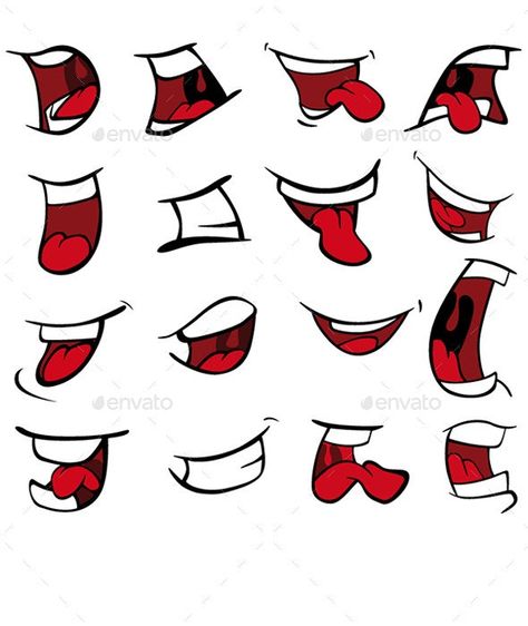 Character Turnaround Sheet Template, Cartoon Faces Expressions, Cartoon Mouths, Alfabet Font, Mouth Drawing, Drawing Cartoon Faces, Cartoon Eyes, Doodle Art Drawing, Graffiti Characters