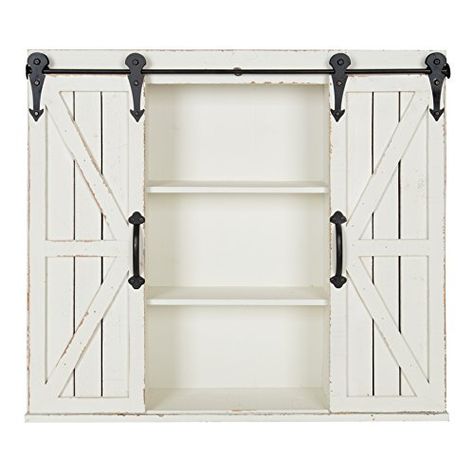 Kate and Laurel - Cates Rustic Wood Wall Storage Cabinet ... https://smile.amazon.com/dp/B074X9V5SC/ref=cm_sw_r_pi_dp_U_x_ohUOAbPNHCSBA Wood Wall Storage, Shelf Farmhouse, Wall Storage Cabinets, Wall Shelving Units, Farmhouse Cabinets, Wall Mounted Bathroom Cabinets, White Wood Wall, Farmhouse White, Rustic Cabinets