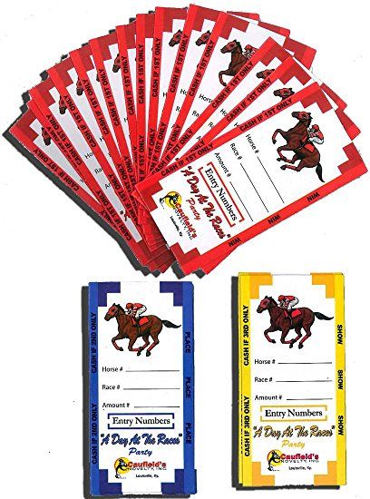 Win, Place & Show Tickets (Set of 200) Horse Party Favors, Kentucky Derby Party Decorations, Horse Racing Party, Derby Party Decorations, Derby Time, Derby Ideas, Derby Horse, Race Party, Horse Party