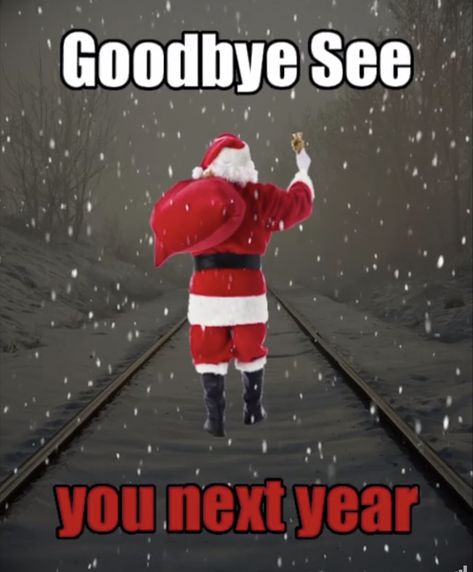 See You Next Year Santa !! December Baby, Christmas Jokes, Happy Birthday Jesus, Merry Christmas Images, Animated Christmas, Christmas Scenes, Saying Goodbye, 12 Days Of Christmas, Christmas Love