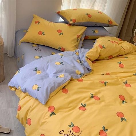 Orange Bedding, Girls Bedding Sets, Fitted Bed, Full Bedding Sets, Twin Bed Sets, Queen Size Quilt, Fitted Bed Sheets, Quilted Duvet Cover, Girl Beds