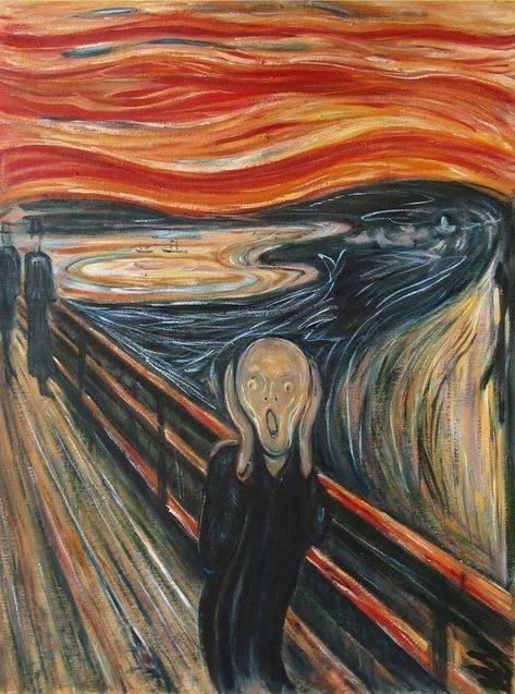 فنسنت فان جوخ, Famous Art Paintings, Istoria Artei, The Scream, Arte Van Gogh, Vintage Background, Edvard Munch, Soyut Sanat Tabloları, Japon Illustration