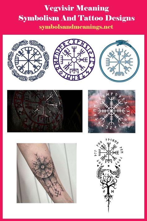 Norse Compass Tattoo, Nordic Compass Tattoo, Vegvisir Tattoo, Viking Compass Tattoo, Vegvisir Symbol, Nordic Compass, Sternum Tattoo Design, Circular Tattoo, Runic Compass