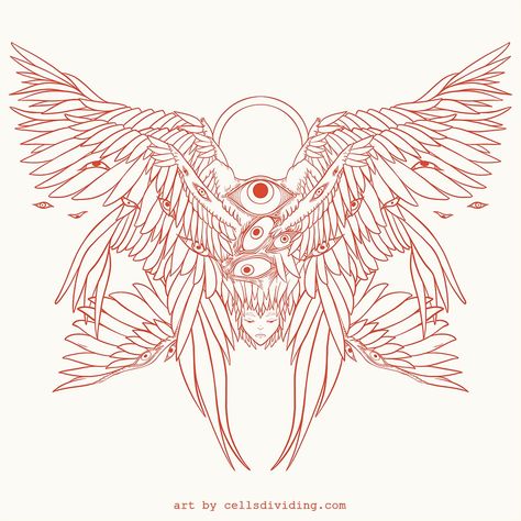 Seraphim Angels, Biblically Accurate, Muster Tattoos, Eye Tattoo, Dope Tattoos, Body Modifications, Angel Art, Tattoo Design Drawings, Destiel