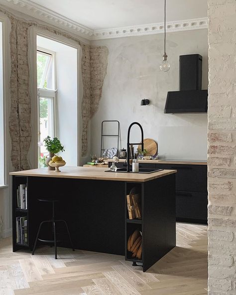 Flat Decor, Inside Decor, Deco Boheme, Dark Interiors, Loft Design, Minimalist Room, Aesthetic Bedroom, Home Room Design, Interior Design Kitchen