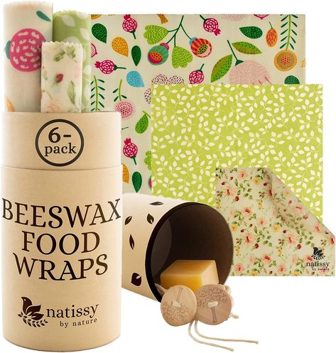 Set of 6 Beeswax Wraps - Food Wraps; Reusable Sandwich Wrap, Cloth Cover; Cling Film Alternative. Beeswax Paper, Beeswax Bag, Reusable Sandwich Wrap, Beeswax Food Wraps, Bees Wax Wraps, Reusable Food Wrap, Beeswax Wrap, Bees Wrap, Eco Kitchen