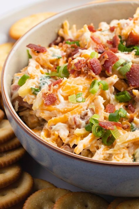 Million-Dollar Dip Recipe - Insanely Good Wedge Salad Dip, Million Dollar Dip Recipe, Million Dollar Dip, Salad Dip, Party Dip, Wedge Salad, Stuffed Pasta Shells, Sharp Cheddar, Bacon Bits