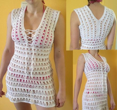 Yarn Fashion, Just Go With It, Crochet Bikinis, Creative Crochet, Crochet Swimwear, Basic Crochet, Crochet Lace Pattern, Crochet Clothing, Crochet Art