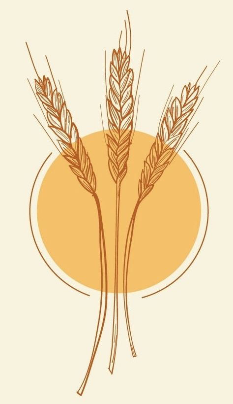 Ears Illustration, Wheat Drawing, Ears Art, Wheat Tattoo, Recipes Chili, Cake Pizza, Pizza Sandwich, Ear Art, Pasta Food