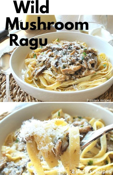 Mushroom Ragu Recipes, Mushroom Ragu Pasta, Wild Mushrooms Recipes, Mushroom Ragu Sauce, Mushroom Ragout Recipe, Xmas Meals, Monday Meals, Wild Mushroom Recipes, Mushroom Ragu