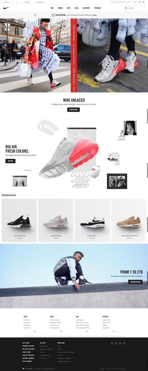 Sneaker Website Design, Ecommerce Design Inspiration, Sneaker Website, Nike Web, Nike Website, Online Store Design, Ui Ux 디자인, Tech Inspiration, Wireframe Design