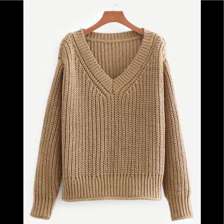 Nwt V Neck Knit Sweater Tan Beige. Thick Knit Sweater. Please Refer To Sizing Chart For Length And Size Info. Of4/020 V Neck Knit Sweater Top Pullover Winter Fall Warm Beige Textured Knit V-neck Sweater, Brown Knit V-neck Sweater For Winter, Beige Knit V-neck Sweater For Fall, Cozy Beige Knitted V-neck Sweater, Cozy Knitted Beige V-neck Sweater, Beige Knit V-neck Sweater, Brown Textured Knit V-neck Sweater, Fall Beige Cable Knit V-neck Sweater, Beige Textured Knit V-neck Sweater For Winter