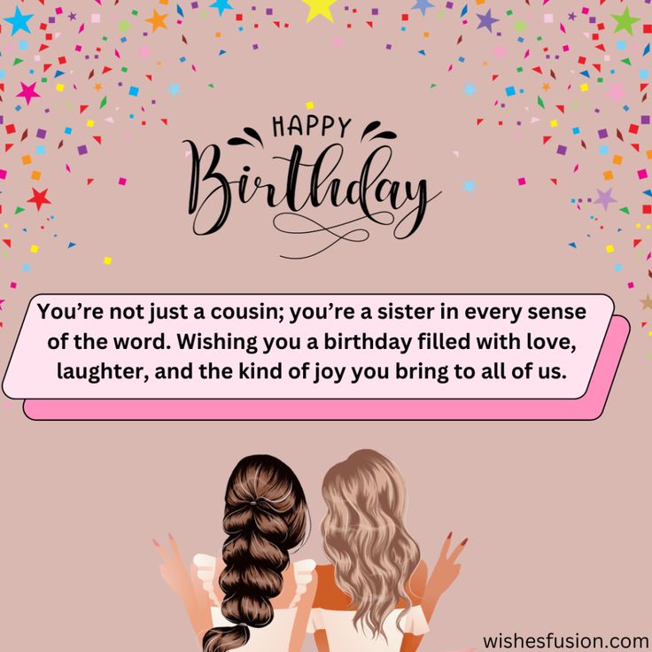 Birthday Wishes For Cousin Sister Birthday Caption For Cousin Sister, Birthday Captions For Cousin, Sis Birthday Wishes, Friend Birthday Card Ideas Diy, Funny Birthday Wishes For Cousin, Birthday Card Ideas Homemade, Birthday Card Ideas Creative, Female Birthday Wishes, Friend Birthday Card Ideas