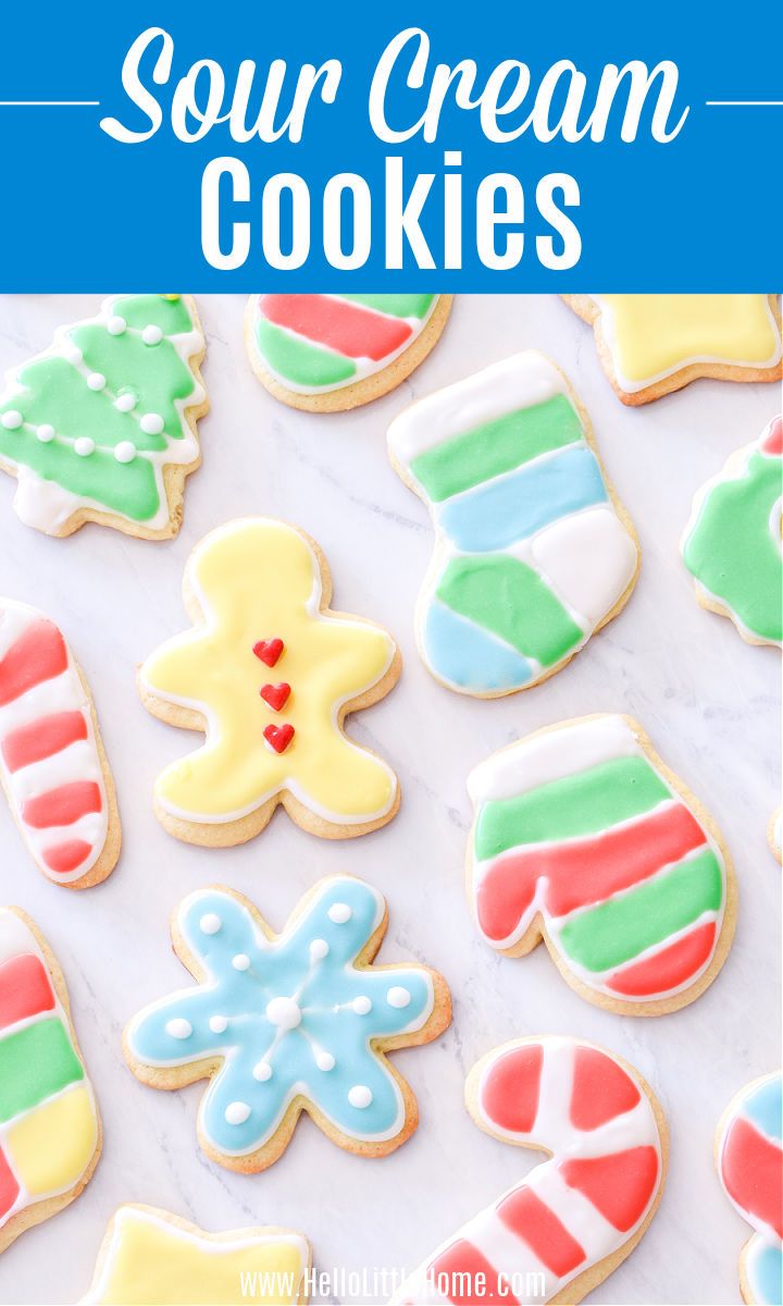 some cookies that have been decorated with icing and frosting on them, the title says