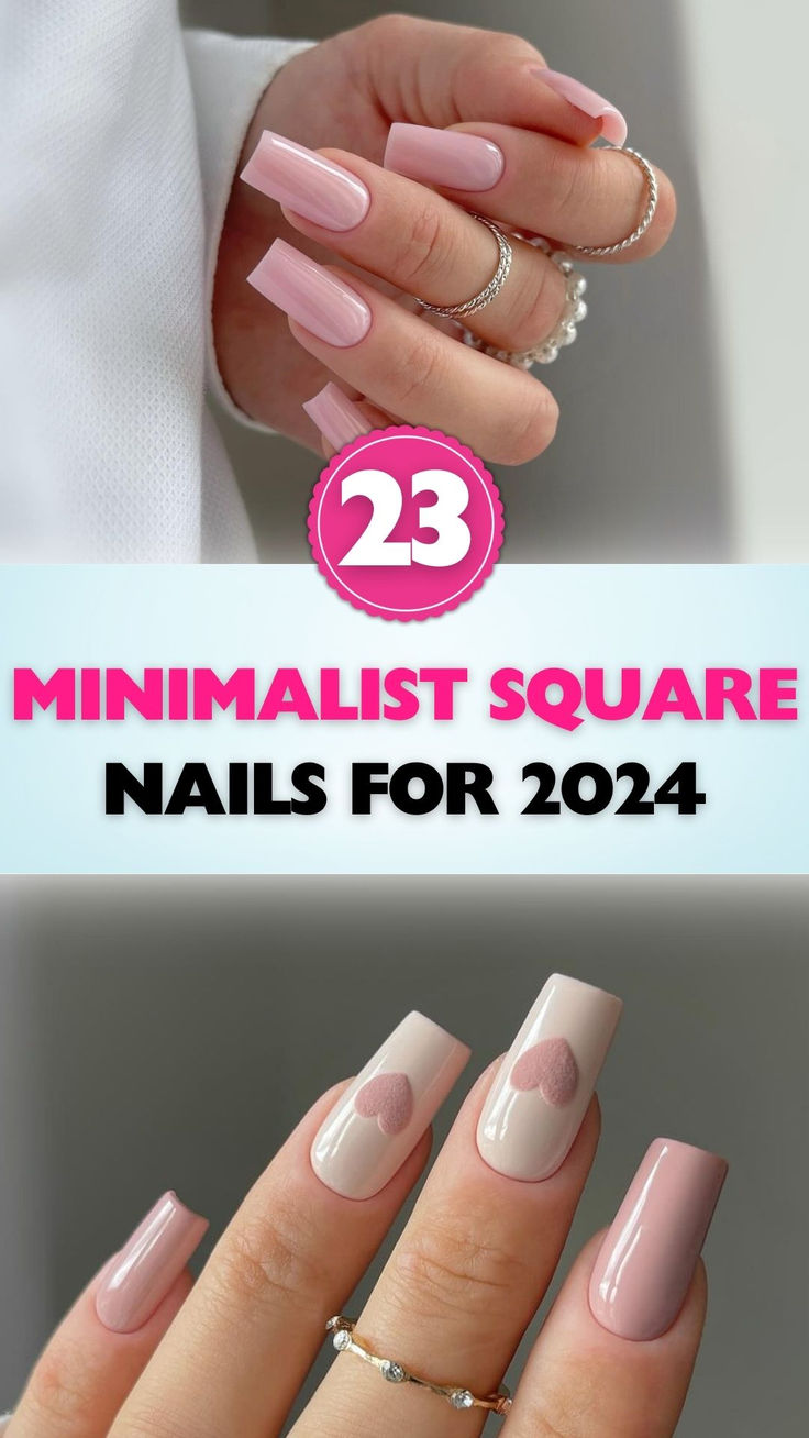 Discover classy and chic minimalist square nails for 2024. Perfect for any occasion! Old Money Acrylic Nails, Design For Square Nails, Square Nails 2024, Classy Acrylic Nails Square, Neutral Nails Square, Short Square Shape Nails, Neutral Square Nails, Minimalist Nails Square, Classy Square Nails