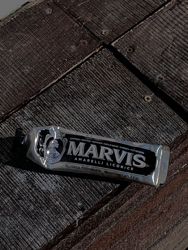 a bar of marviss on top of a wooden table