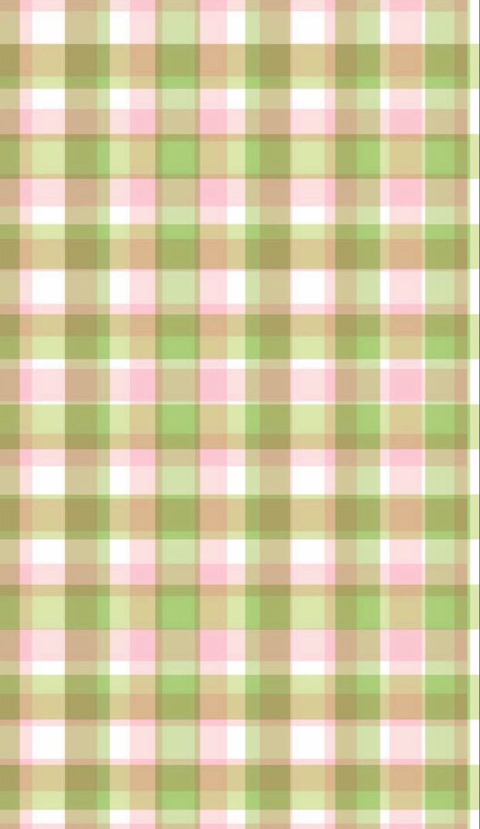 a green and pink plaid pattern