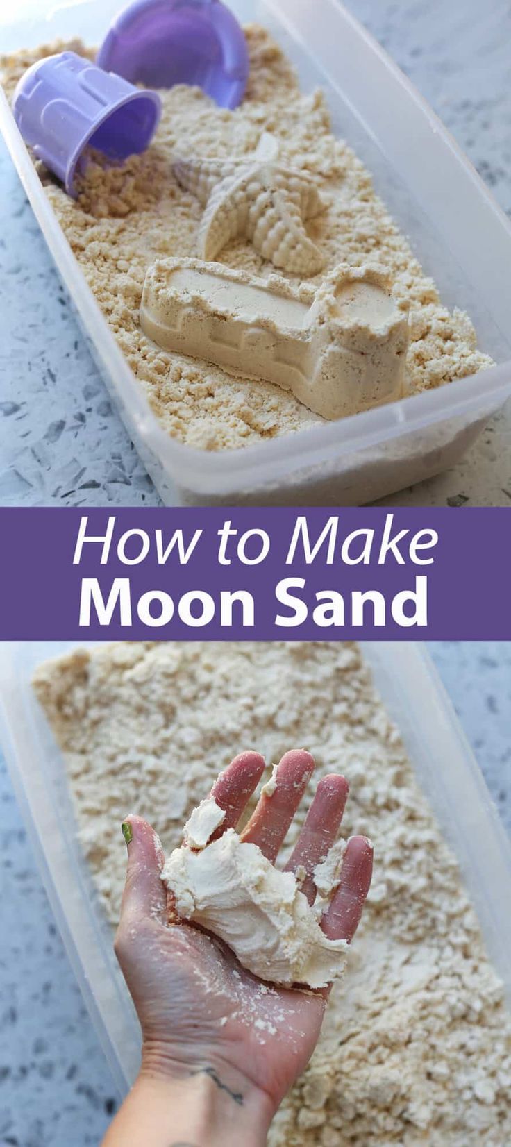 someone is making sand with their hands and fingers