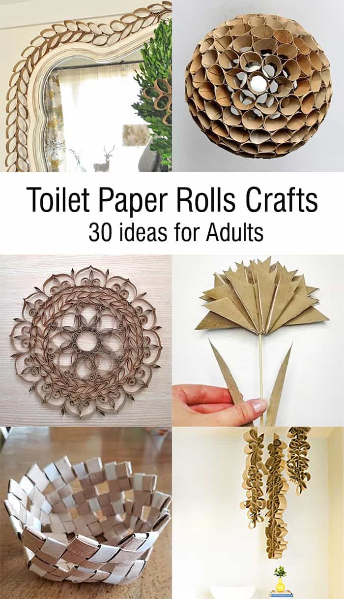 toilet paper rolls crafts for adults that are easy to make and great for home decor