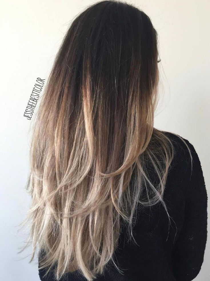 Black To Ash Blonde Ombre Hair #blackombrehair Asian Fine Hair Styles, Partial Balayage, Hair Caramel, Brown Ombre Hair Color, Dark Ombre Hair, Black Hair Ombre, Ash Blonde Ombre, Blonde Ombré, Brown Ombre Hair