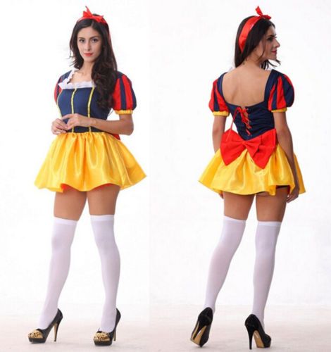 a woman in a costume that looks like snow white