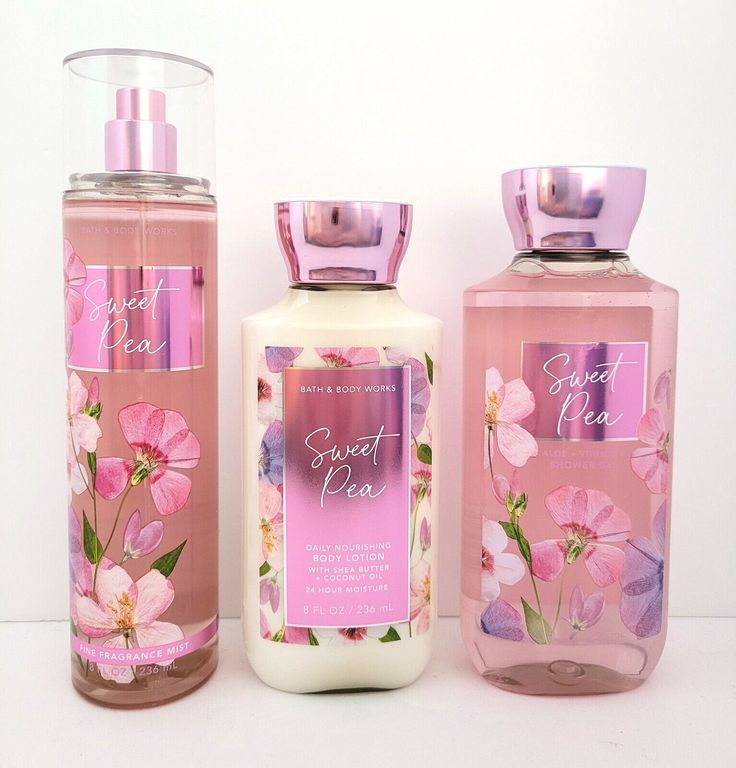 Description: Bath & Body Works Sweet Pea Body Mist Body Lotion & Shower Gel Full Size Set of 3 Fragrance: Sweet pea, watery pear, sheer freesia, luscious raspberry and soft musk Hablamos Español !!! If you are happy with your transaction, please leave us a Positive Feedback!!! If you have any problems with your order, please contact us. Sweat Pea Bath And Body Works, Sweet Pea Bath And Body Works, Gel Full Set, Bath N Body Works, Body Fragrance, Bath And Body Work, Bath And Body Works Perfume, Shower Skin Care, Body Smells