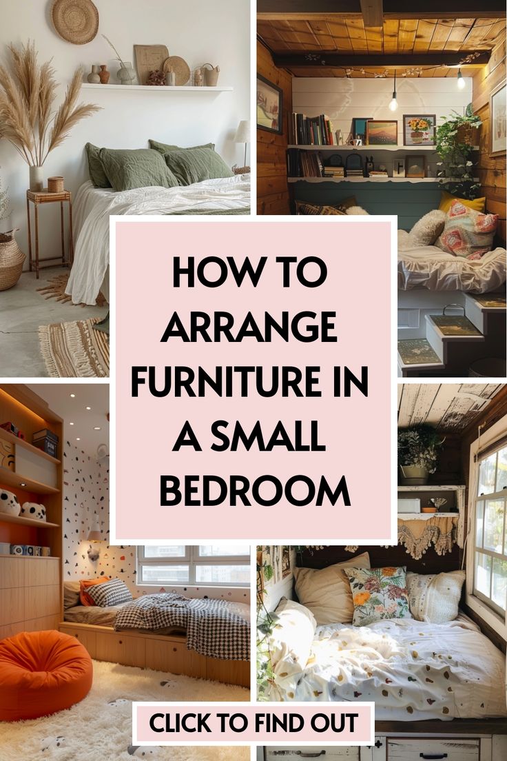 how to arrange furniture in a small bedroom