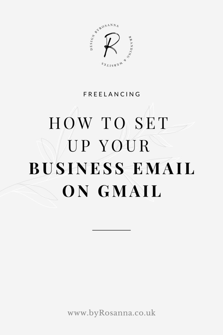 a white background with the words how to set up your business email on gmail