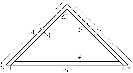 the three sides of a triangle are shown with numbers on each side and one side is marked