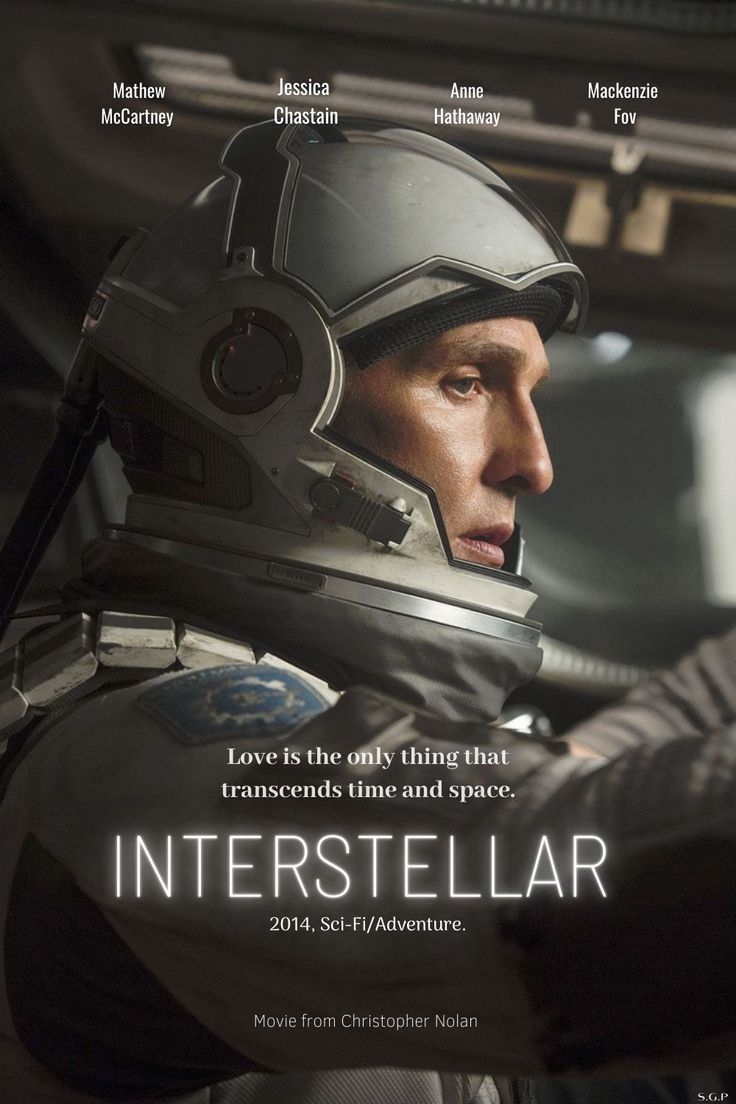 the movie poster for interstellarr with an image of a man in a space suit