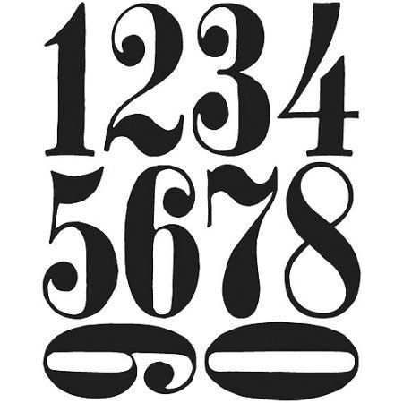 Tim Holtz Cling Stamps 7"X8.5"-Numeric - Walmart.com | Stampers anonymous, Tim holtz, Lettering . #Vintage_Fonts #Cool_Numbers #Tim_Holtz_Stamps #Stamp_Storage