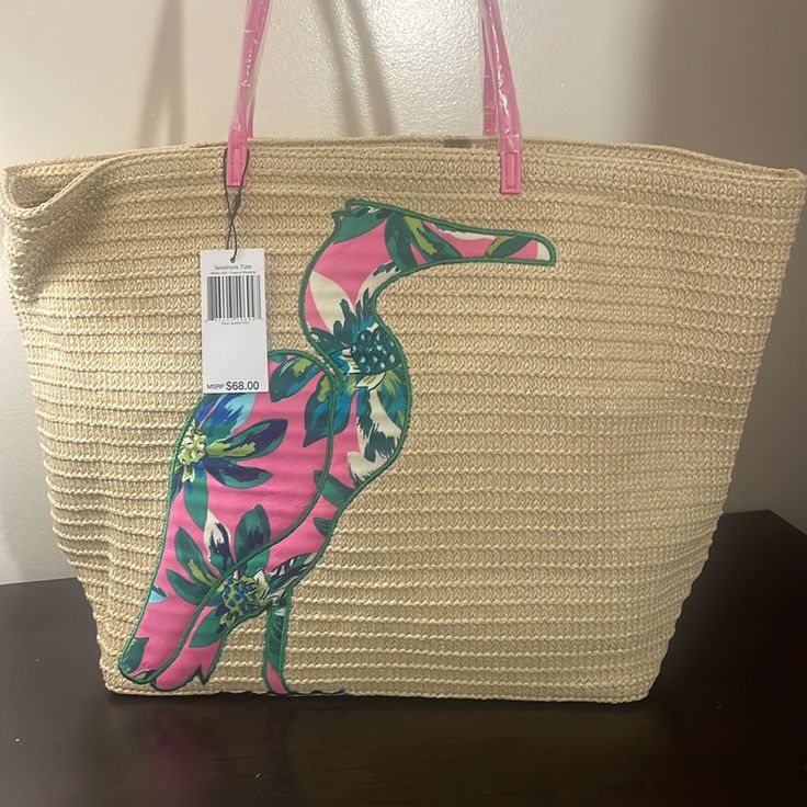 Reposhing This Item I Purchased From @Mags4650. Brand New With Tags!! In The Exact Same Condition I Received It In! I Never Used It! Beautiful Tote! Tropical Vibes . Every Purchase Comes With A Free Gift Pink Chic Beach Bag For Vacation, Casual Pink Beach Bag With Large Capacity, Pink Beach Bag For Spring Travel, Chic Pink Beach Bag For Travel, Casual Large Capacity Pink Beach Bag, Chic Pink Beach Bag For Beach Season, Pink Beach Bag For Spring Shopping, Pink Shoulder Beach Bag For Beach Season, Pink Shoulder Beach Bag