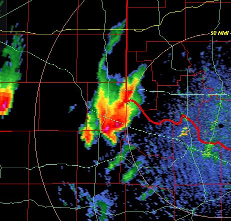 an image of a radar map with different areas