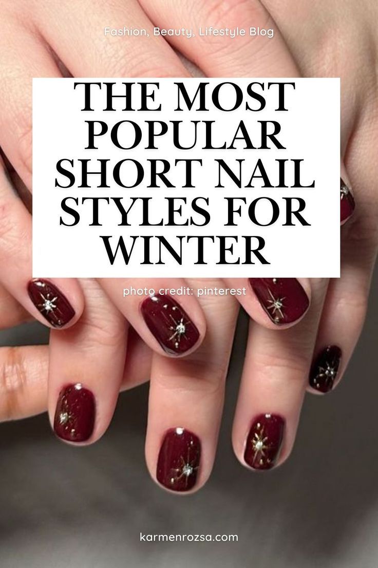 Short nail styles are trending in 2024, offering chic and practical options for modern women. From minimalist designs to bold patterns, discover the most popular short nail trends that are perfect for any occasion. Upgrade your manicure game with these stylish, low-maintenance options. Winter Manicure Ideas For Short Nails, Winter Nail Colors 2020, Red Winter Nail Designs, Winter Nail Gel, Winter Nail Designs Classy, Short Nail Styles, Nail Neutral, Winter Nail Polish Colors, Short Nail Trends