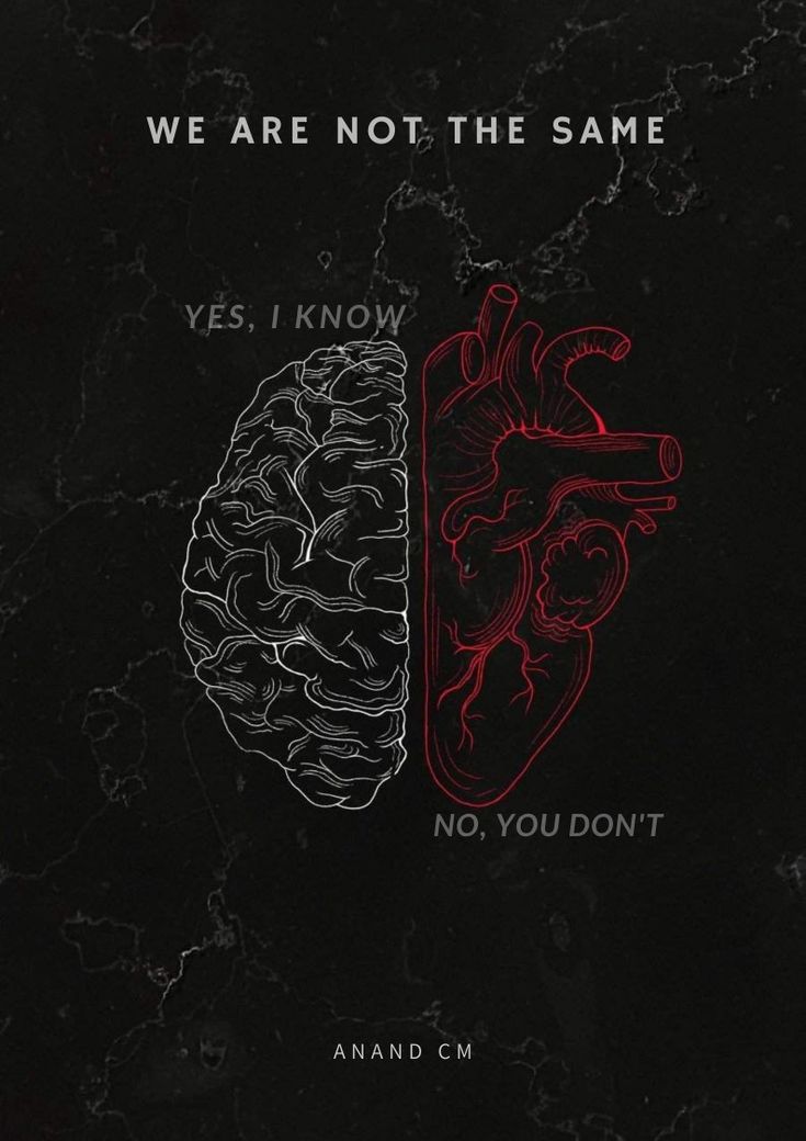 the cover art for we are not the same, which features an image of a heart and a brain