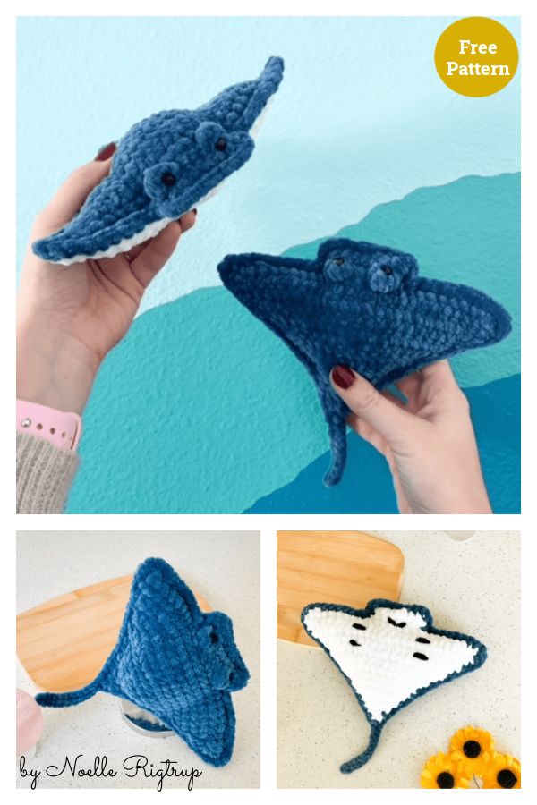 crochet pattern for an adorable little shark