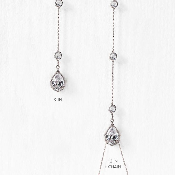 Dakota Y Lariat Backdrop Necklace - Amy O. Bridal Elegant Silver Bridal Necklace With Detachable Pendant, Elegant Bridal Necklace With Detachable Pendant, Elegant Bridal Necklace With Detachable Pendant For Wedding, Wedding Necklace With Detachable Cubic Zirconia Pendant, Elegant Crystal Backdrop Necklace As Gift, Elegant Crystal Backdrop Necklace For Gift, Delicate Chain Cubic Zirconia Backdrop Necklace As A Gift, Elegant Cubic Zirconia Backdrop Necklace With Delicate Chain, Backdrop Necklace With Clavicle Chain As Gift